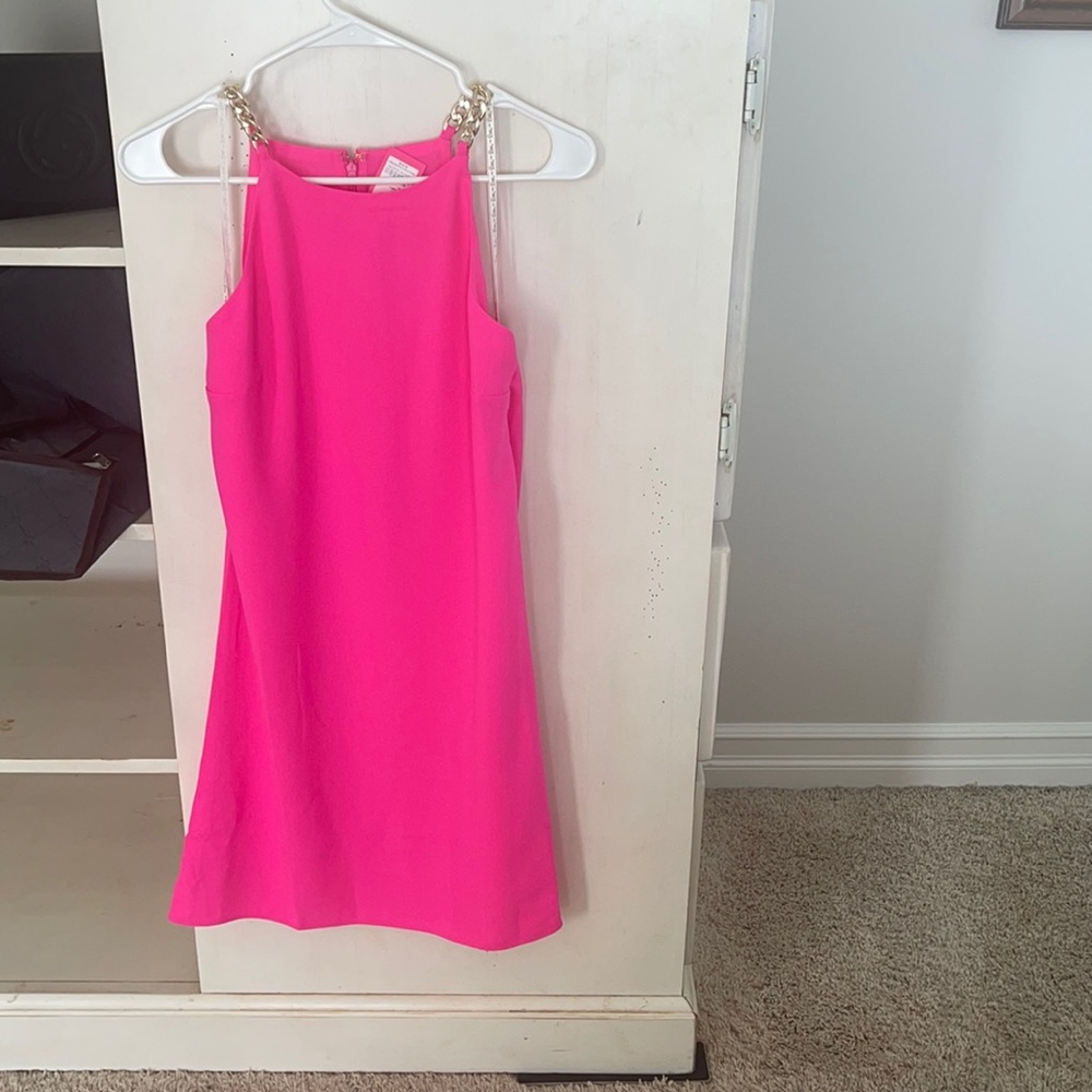 NWT Lilly Pulitzer Adrienne Dress Pink Swing sz2